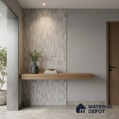 Highlighter Wall Tile TL 09933 4 ft x 2 ft Grey Vitrified Matte Finish Tile - 9 mm | Suitable For Bathroom, Accent/Feature Wall, Dining Area