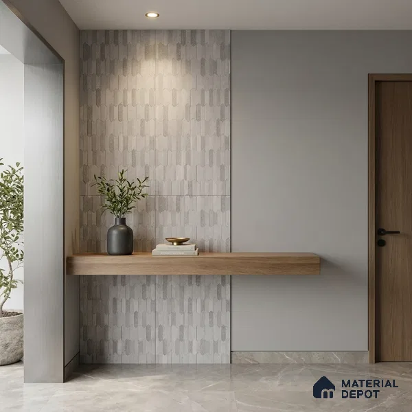 Highlighter Wall Tile TL 09933 4 ft x 2 ft Grey Vitrified Matte Finish Tile - 9 mm | Suitable For Bathroom, Accent/Feature Wall, Dining Area