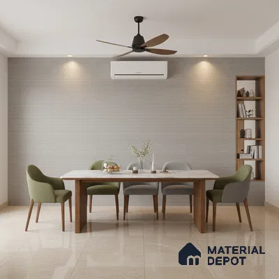 Punch Wall Tile TL 09934 4 ft x 2 ft Grey Vitrified Matte Finish Tile - 9 mm | Ideal for Living Room,Bedroom,Bathroom,Kitchen