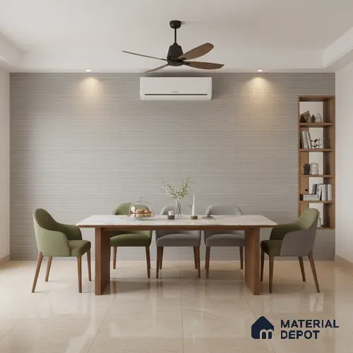 Punch Wall Tile TL 09934 4 ft x 2 ft Grey Vitrified Matte Finish Tile - 9 mm | Ideal for Living Room,Bedroom,Bathroom,Kitchen