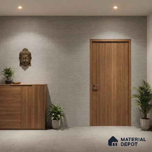 Punch Wall Tile TL 09934 4 ft x 2 ft Grey Vitrified Matte Finish Tile - 9 mm | Ideal for Living Room,Bedroom,Bathroom,Kitchen