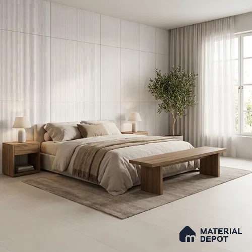 Punch Wall & Floor Tile TL 09936 B 4 ft x 2 ft Ivory Vitrified Matte Finish Tile - 9 mm | Ideal for Living Room, Bedroom, Bathroom, Kitchen