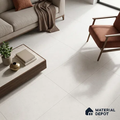 Punch Wall & Floor Tile TL 09936 B 4 ft x 2 ft Ivory Vitrified Matte Finish Tile - 9 mm | Ideal for Living Room, Bedroom, Bathroom, Kitchen