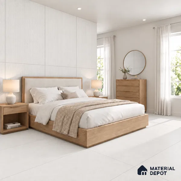 Punch Wall Tile TL 09936 4 ft x 2 ft Ivory Vitrified Matte Finish Tile - 9 mm | Ideal for Living Room,Bedroom,Bathroom,Kitchen