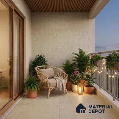 Punch Wall & Floor Tile TL 09937 4 ft x 2 ft Beige Vitrified Matte Finish Tile - 9 mm | Ideal for Living Room, Bedroom, Bathroom, Kitchen