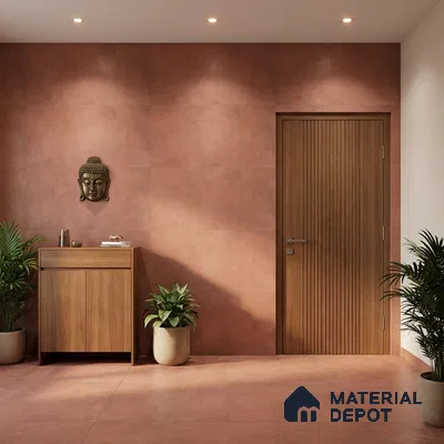 Punch Wall & Floor Tile TL 09941 B 4 ft x 2 ft Red Vitrified Matte Finish Tile - 9 mm | Ideal for Living Room, Bedroom, Bathroom, Kitchen