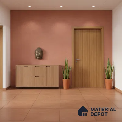 Punch Wall Tile TL 09941 4 ft x 2 ft Red Vitrified Matte Finish Tile - 9 mm | Ideal for Living Room, Bedroom, Bathroom, Kitchen