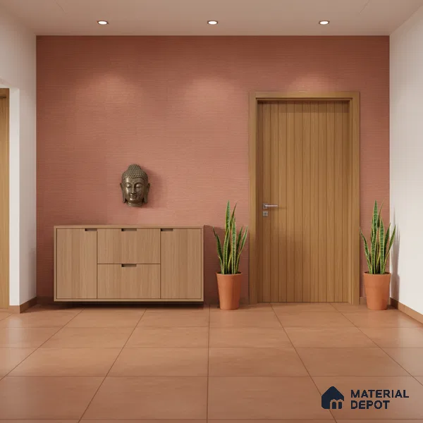 Punch Wall Tile TL 09941 4 ft x 2 ft Red Vitrified Matte Finish Tile - 9 mm | Ideal for Living Room, Bedroom, Bathroom, Kitchen