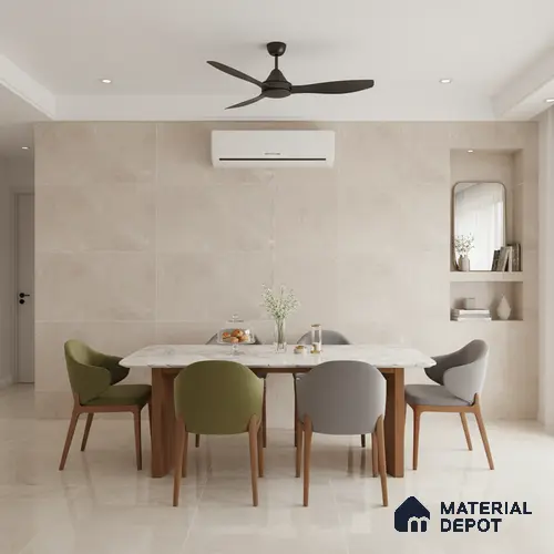 Punch Wall & Floor Tile TL 09942 B 4 ft x 2 ft Beige Vitrified Matte Finish Tile - 9 mm | Ideal for Living Room, Bedroom, Bathroom, Kitchen