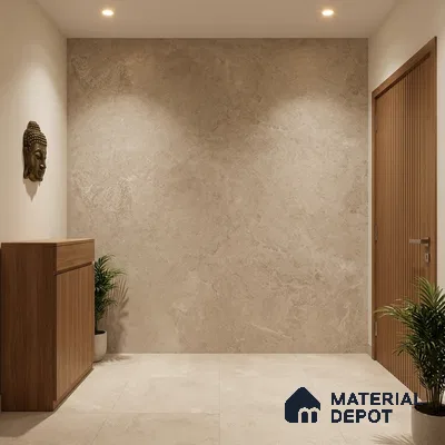 Punch Wall & Floor Tile TL 09942 B 4 ft x 2 ft Beige Vitrified Matte Finish Tile - 9 mm | Ideal for Living Room, Bedroom, Bathroom, Kitchen