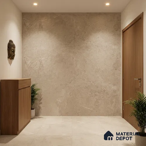 Punch Wall & Floor Tile TL 09942 B 4 ft x 2 ft Beige Vitrified Matte Finish Tile - 9 mm | Ideal for Living Room, Bedroom, Bathroom, Kitchen