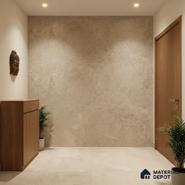 Punch Wall & Floor Tile TL 09942 B 4 ft x 2 ft Beige Vitrified Matte Finish Tile - 9 mm | Ideal for Living Room, Bedroom, Bathroom, Kitchen
