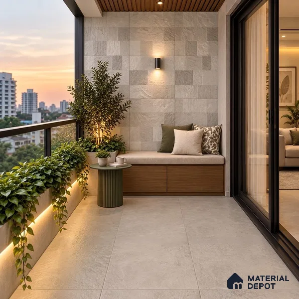 Punch Wall & Floor Tile TL 09942 B 4 ft x 2 ft Beige Vitrified Matte Finish Tile - 9 mm | Ideal for Living Room, Bedroom, Bathroom, Kitchen