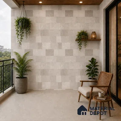 Punch Wall & Floor Tile TL 09942 B 4 ft x 2 ft Beige Vitrified Matte Finish Tile - 9 mm | Ideal for Living Room, Bedroom, Bathroom, Kitchen