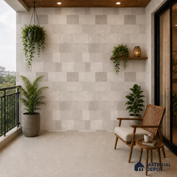 Punch Wall & Floor Tile TL 09942 B 4 ft x 2 ft Beige Vitrified Matte Finish Tile - 9 mm | Ideal for Living Room, Bedroom, Bathroom, Kitchen