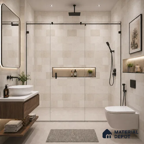 Punch Wall & Floor Tile TL 09942 B 4 ft x 2 ft Beige Vitrified Matte Finish Tile - 9 mm | Ideal for Living Room, Bedroom, Bathroom, Kitchen