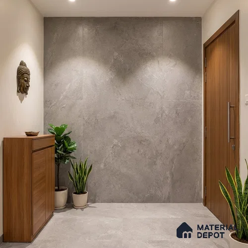 Punch Wall & Floor Tile TL 09943 B 4 ft x 2 ft Grey Vitrified Matte Finish Tile - 9 mm | Ideal for Living Room, Bedroom, Bathroom, Kitchen