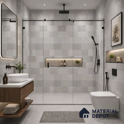 Punch Wall & Floor Tile TL 09943 B 4 ft x 2 ft Grey Vitrified Matte Finish Tile - 9 mm | Ideal for Living Room, Bedroom, Bathroom, Kitchen