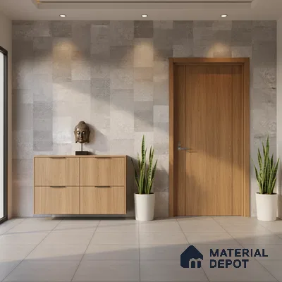 Punch Wall Tile TL 09943 4 ft x 2 ft Grey Vitrified Matte Finish Tile - 9 mm | Ideal for Living Room, Bedroom, Bathroom, Kitchen