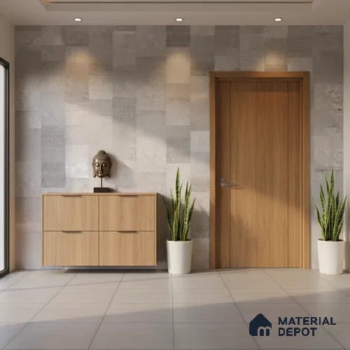 Punch Wall Tile TL 09943 4 ft x 2 ft Grey Vitrified Matte Finish Tile - 9 mm | Ideal for Living Room, Bedroom, Bathroom, Kitchen