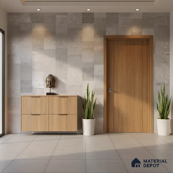 Punch Wall Tile TL 09943 4 ft x 2 ft Grey Vitrified Matte Finish Tile - 9 mm | Ideal for Living Room, Bedroom, Bathroom, Kitchen