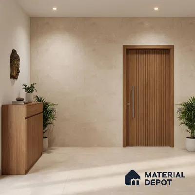 Punch Wall & Floor Tile TL 09944 B 4 ft x 2 ft Cream Vitrified Matte Finish Tile - 9 mm | Ideal for Living Room, Bedroom, Bathroom, Kitchen