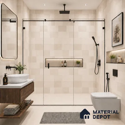 Punch Wall Tile TL 09944 4 ft x 2 ft Cream Vitrified Matte Finish Tile - 9 mm | Ideal for Living Room, Bedroom, Bathroom, Kitchen