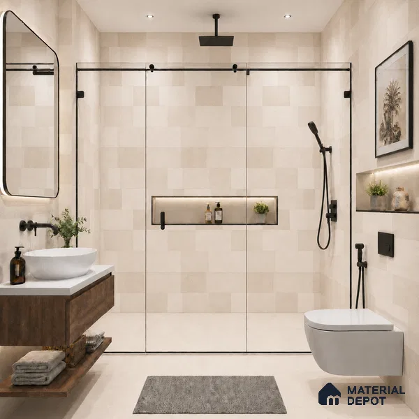 Punch Wall Tile TL 09944 4 ft x 2 ft Cream Vitrified Matte Finish Tile - 9 mm | Ideal for Living Room, Bedroom, Bathroom, Kitchen