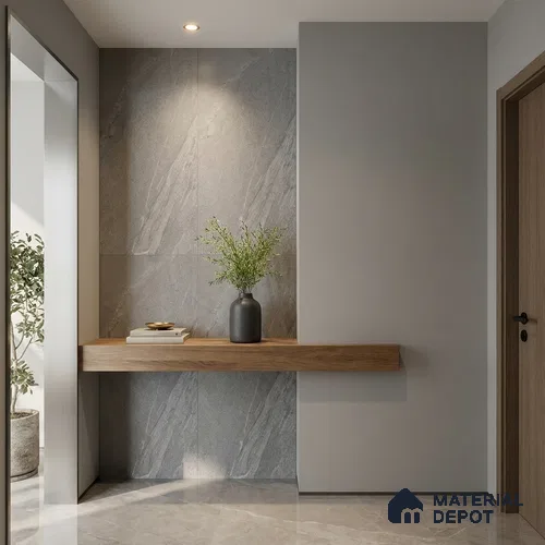 Punch Wall & Floor Tile TL 09945 B 4 ft x 2 ft Grey Vitrified Matte Finish Tile - 9 mm | Ideal for Living Room, Bedroom, Bathroom, Kitchen