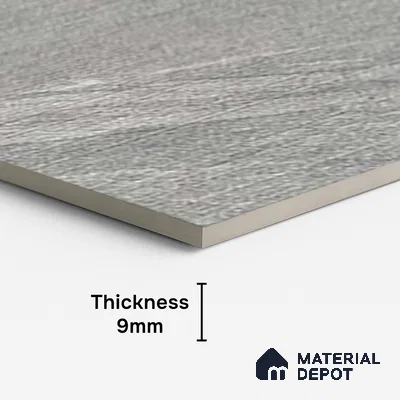 Punch Wall Tile TL 09945 4 ft x 2 ft Grey Vitrified Matte Finish Tile - 9 mm | Ideal for Living Room, Bedroom, Bathroom, Kitchen