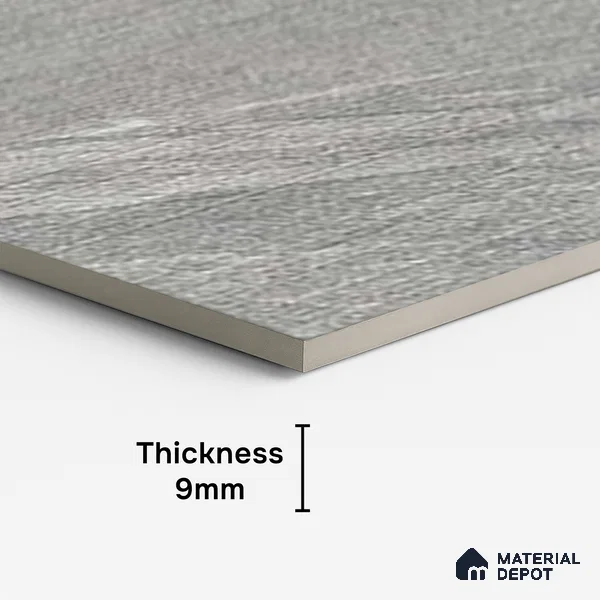 Punch Wall Tile TL 09945 4 ft x 2 ft Grey Vitrified Matte Finish Tile - 9 mm | Ideal for Living Room, Bedroom, Bathroom, Kitchen