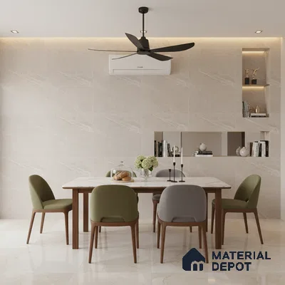 Punch Wall & Floor Tile TL 09946 B 4 ft x 2 ft Grey Vitrified Matte Finish Tile - 9 mm | Ideal for Living Room, Bedroom, Bathroom, Kitchen