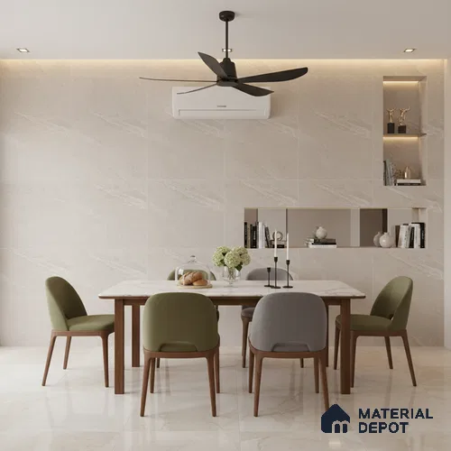 Punch Wall & Floor Tile TL 09946 B 4 ft x 2 ft Grey Vitrified Matte Finish Tile - 9 mm | Ideal for Living Room, Bedroom, Bathroom, Kitchen