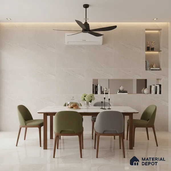 Punch Wall & Floor Tile TL 09946 B 4 ft x 2 ft Grey Vitrified Matte Finish Tile - 9 mm | Ideal for Living Room, Bedroom, Bathroom, Kitchen