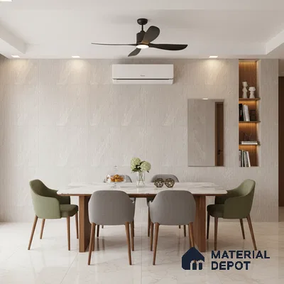 Punch Wall Tile TL 09946 4 ft x 2 ft Grey Vitrified Matte Finish Tile - 9 mm | Ideal for Living Room, Bedroom, Bathroom, Kitchen