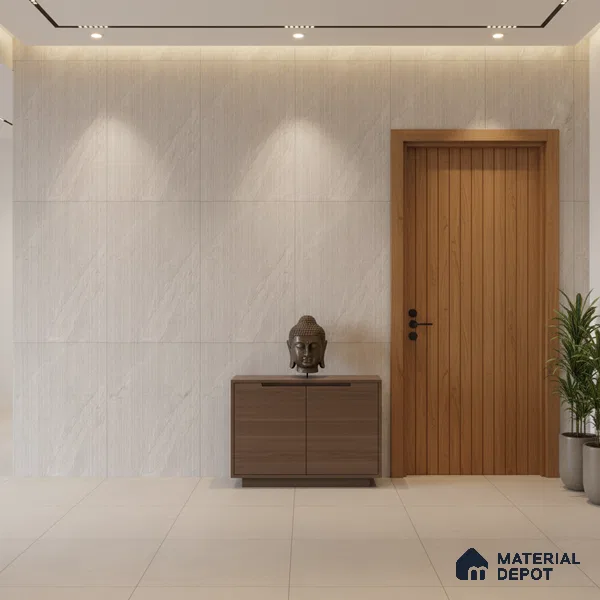 Punch Wall Tile TL 09946 4 ft x 2 ft Grey Vitrified Matte Finish Tile - 9 mm | Ideal for Living Room, Bedroom, Bathroom, Kitchen