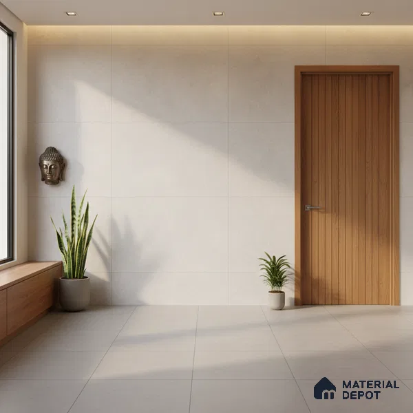 Punch Wall & Floor Tile TL 09947 B 4 ft x 2 ft Cream Vitrified Matte Finish Tile - 9 mm | Ideal for Living Room, Bedroom, Bathroom, Kitchen