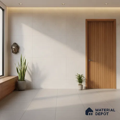 Punch Wall & Floor Tile TL 09947 B 4 ft x 2 ft Cream Vitrified Matte Finish Tile - 9 mm | Ideal for Living Room, Bedroom, Bathroom, Kitchen