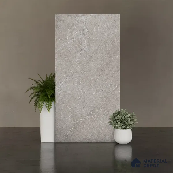 Punch Wall & Floor Tile TL 09948 B 4 ft x 2 ft Grey Vitrified Matte Finish Tile - 9 mm | Ideal for Living Room,Bedroom,Bathroom,Kitchen