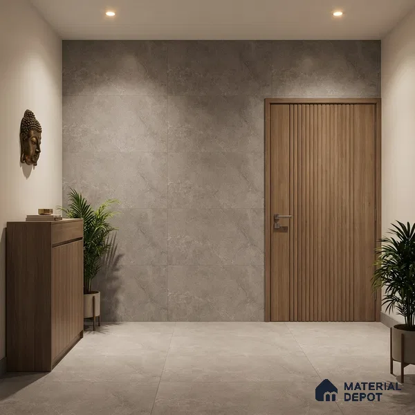 Punch Wall & Floor Tile TL 09948 B 4 ft x 2 ft Grey Vitrified Matte Finish Tile - 9 mm | Ideal for Living Room,Bedroom,Bathroom,Kitchen
