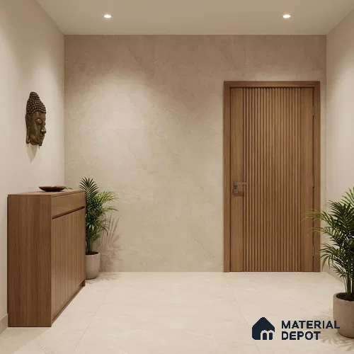 Punch Wall & Floor Tile TL 09949 B 4 ft x 2 ft Cream Vitrified Matte Finish Tile - 9 mm | Ideal for Living Room, Bedroom, Bathroom, Kitchen