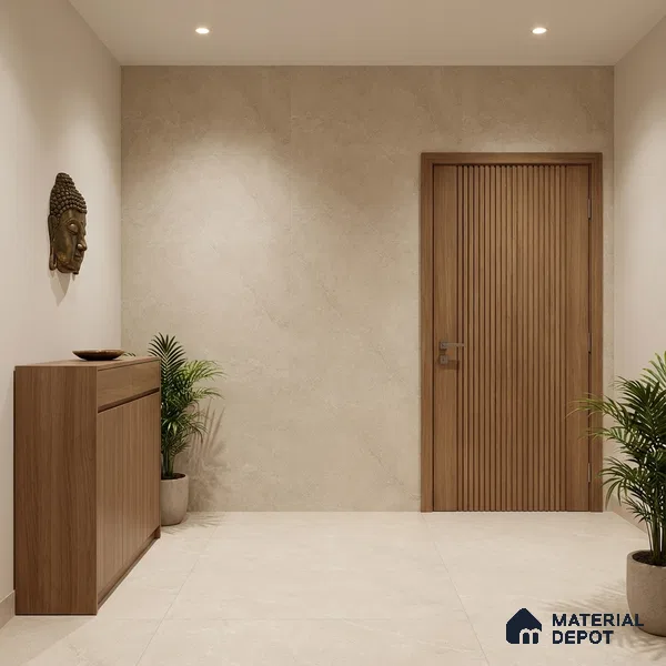Punch Wall & Floor Tile TL 09949 B 4 ft x 2 ft Cream Vitrified Matte Finish Tile - 9 mm | Ideal for Living Room, Bedroom, Bathroom, Kitchen