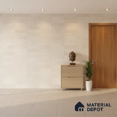Punch Wall Tile TL 09949 4 ft x 2 ft Cream Vitrified Matte Finish Tile - 9 mm | Ideal for Living Room, Bedroom, Bathroom, Kitchen