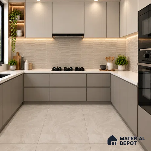 Punch Wall Tile TL 09952 C 4 ft x 2 ft Brown Vitrified Matte Finish Tile - 9 mm | Ideal for Living Room, Bedroom, Bathroom, Kitchen