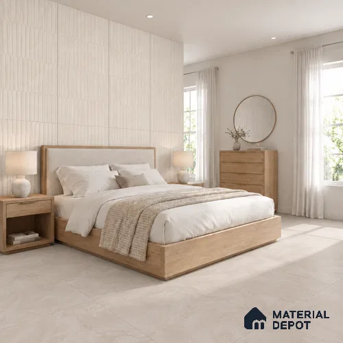 Stone Wall & Floor Tile TL 09952 D 4 ft x 2 ft Brown Vitrified Matte Finish Tile - 9 mm | Ideal for Living Room, Bedroom, Bathroom, Kitchen