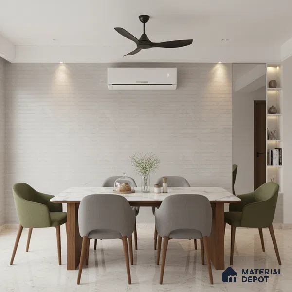 Punch Wall Tile TL 09952 E 4 ft x 2 ft Grey Vitrified Matte Finish Tile - 9 mm | Ideal for Living Room, Bedroom, Bathroom, Kitchen