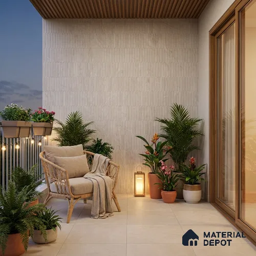 Punch Wall Tile TL 09952 E 4 ft x 2 ft Grey Vitrified Matte Finish Tile - 9 mm | Ideal for Living Room, Bedroom, Bathroom, Kitchen