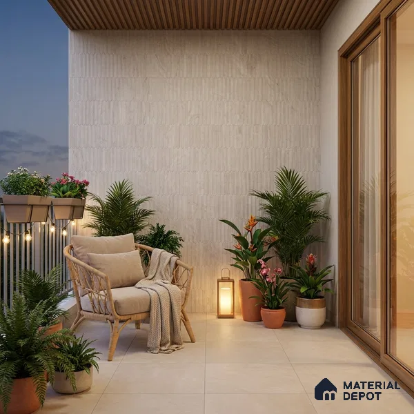 Punch Wall Tile TL 09952 E 4 ft x 2 ft Grey Vitrified Matte Finish Tile - 9 mm | Ideal for Living Room, Bedroom, Bathroom, Kitchen