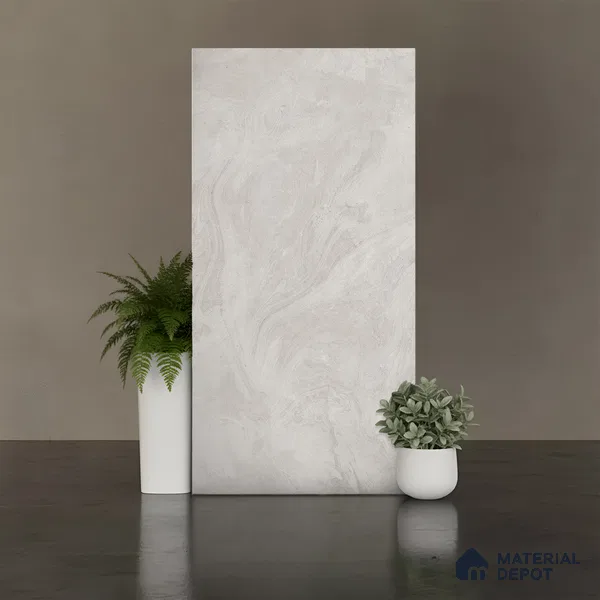Stone Wall & Floor Tile TL 09952 F 4 ft x 2 ft Grey Vitrified Matte Finish Tile - 9 mm | Ideal for Living Room, Bedroom, Bathroom, Kitchen