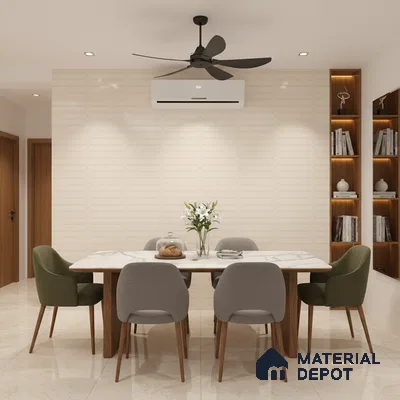 Punch Wall Tile TL 09952 4 ft x 2 ft Beige Vitrified Matte Finish Tile - 9 mm | Ideal for Living Room, Bedroom, Bathroom, Kitchen